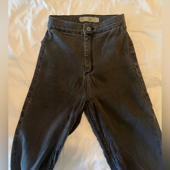 ! 2 for 20 ! TOPSHOP WASHED GRAY SKINNY HIGH WAISTED RIPPED JEANS JONI - Picture 9 of 9